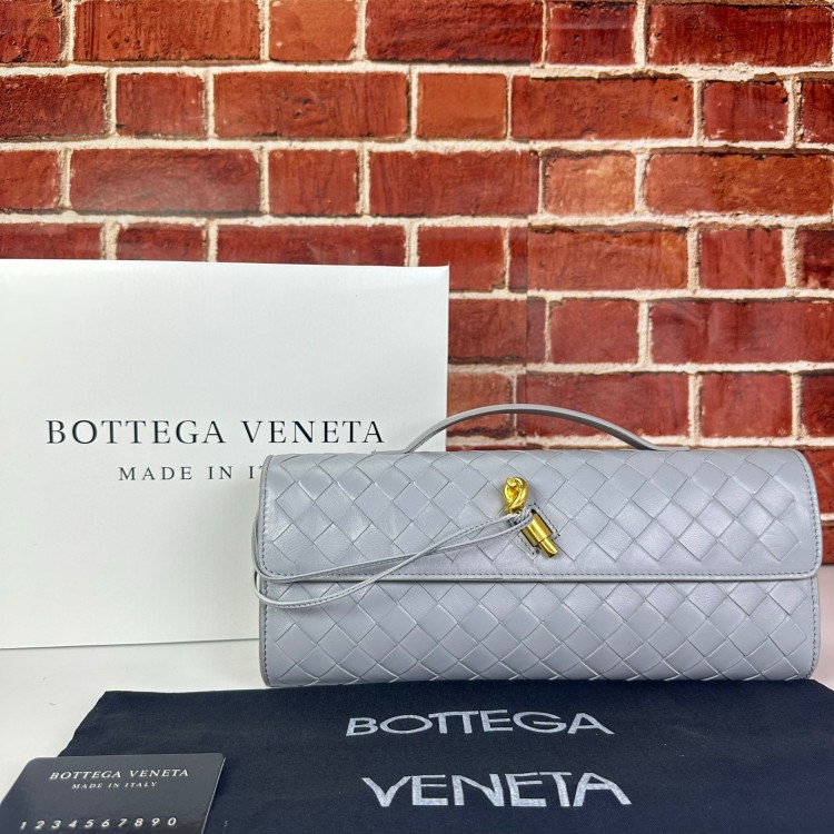 BOTTEGA VENETA ANDİAMO CLAUTCH GRİ